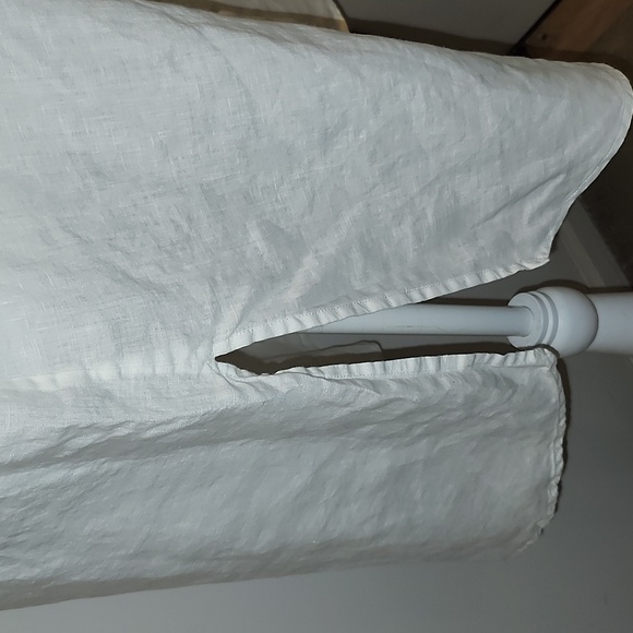 Eileen Fisher White Organic Linen Sleeveless Tunic XL - Picture 4 of 10